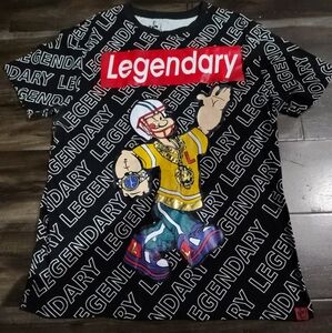 Popeye Kids Graphic Black T-Shirt